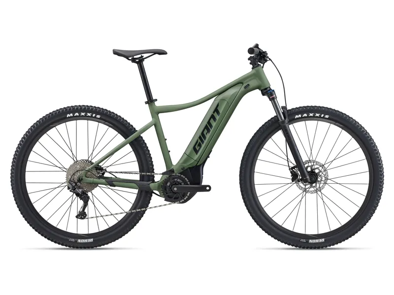 Giant Talon E 1 Mens Hardtail Electric Mountain Bike in Shale Green